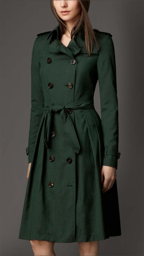 burberry green coat womens|Burberry trench coat outlet price.